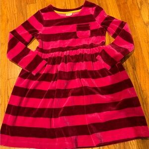 Mini Boden Vibrant Pink and Red Striped Dress